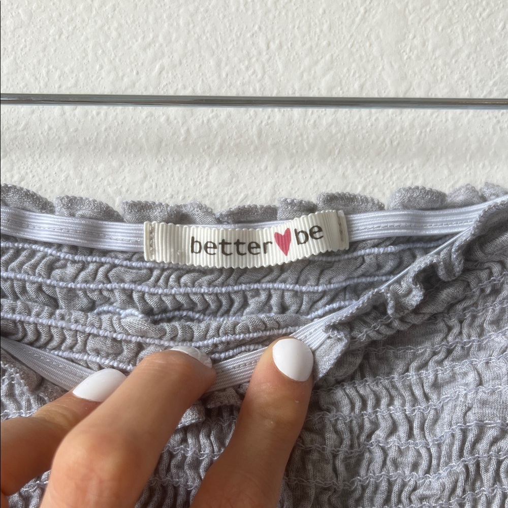 Better Be Light Gray Crop Top - Picture 2 of 4